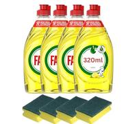 Lemon Cleaning Bundle 8pcs With Fairy Washing Up Liquid & Heavy Duty Scourers Kitchen Essentials Pack