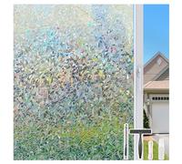 LEMON CLOUD Privacy Window Film, Non Adhesive Laser Stained Frosted Glass Film, Static Clings, No Glue, Anti-UV, Decorative for Home Bathroom kitchens, Rainbow (44.5 x 200 cm with Tool)