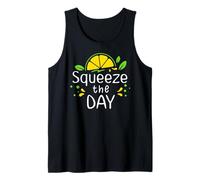 Lemon Coffee Squeeze The Day Sign,When Life Gives You Lemons Tank Top