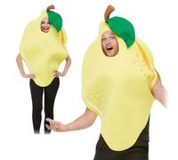 Smiffys Lemon Costume, Yellow with Hooded Tabard, Funny Fancy Dress, Food/Drink Dress Up Costumes
