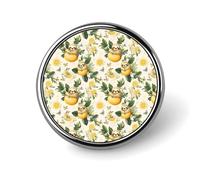 Lemon Cute Sloth Print Enamel Pins for Backpack - Cute Jacket Coat Hat Bags Badge Pins, Funny Unique Novelty Button Pin Women Men Fashion Jewelry Accessories