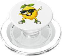 Lemon Dabbing Cartoon Funny Fruit PopSockets PopGrip for MagSafe