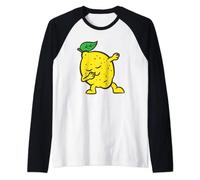 Lemon Dabbing Lemon Fruit Love Lemons Raglan Baseball Tee