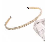 Lemon Daisy Accessories Women's Luna Pearl Bridesmaid Wedding Bridal Headband in Gold Lemon Daisy Accessories Gold One Size