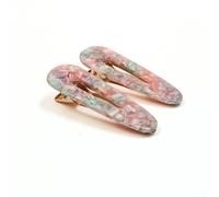 Lemon Daisy Accessories Women's Set of 2 Waterdrop Flora Hair Clips in Pink Lemon Daisy Accessories Pink One Size