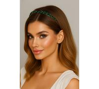 Lemon Daisy Accessories Women's Solstice Bridal Wedding Bride Crystal Headband in Green Lemon Daisy Accessories Green One Size