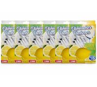Lemon Dishwasher Freshener & Deodorizer - Powerful Lemon Action to Neutralise Odours & Grease - Universal Fit for All Dishwashers-5 Week Supply/Pack (Pack of 6 (12 Freshener))
