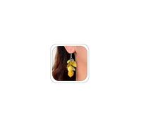 Lemon Earrings for Women Fruit Dangle Earrings 3D Glass Fruit Grape Strawberry Cute Lemon Jewelry Accessories, Metal, No Gemstone