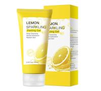 Lemon Exfoliating Gel,Lemon Peeling Gel,Vitamin C Face Scrub,Soft your Skin & Remove Dead Skin,Natural Face Scrub Exfoliator for Blackhead,Mild Face Exfoliator Scrub for Radiant Skin,Face & Body &Knee