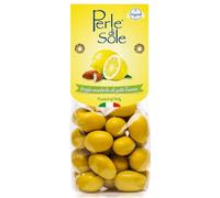 Lemon Flavored Dragèes with Almond - Perle di Sole | Crunchy Toasted Almonds Covered with White Chocolate Lemon - 100% Italian Lemons, Gluten Free Delight
