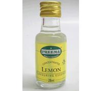 Lemon Food Flavouring Essence Preema 28ml Bottle