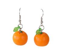 Lemon Fruit Earrings Cute Lifelike Lemon Strawberry Dangle Drop Earrings Funny Yellow Fruit Jewelry for Party Holiday Summer Beach Accessories, M, Zinc, No Gemstone