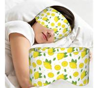 Lemon Fruit Green Yellow, Sleep Mask for Home Travel, Full Eye Covers Light Blocking Eye Mask Sleep Eye and Ear Muffs