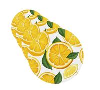 Lemon Fruit Pattern Car Air Fresheners Cards 4 Pcs Hanging Fragrance Scented Cards Long-Lasting Car Aromatherapy Tablets for Wardrobe Bathroom Car Interior Mirror Pendant Gifts