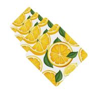 Lemon Fruit Pattern Car Air Fresheners Cards 4 Pcs Hanging Fragrance Scented Cards Long-Lasting Car Aromatherapy Tablets for Wardrobe Bathroom Car Interior Mirror Pendant Gifts