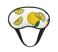 Lemon Fruit Pattern Print Adjustable Eye Cover for Sleeping, Comfortable, Pressure-Free and Breathable Sleeping Masks