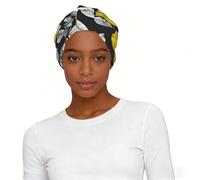 Lemon Fruit Pattern Print Stretch Headscarf Hat Lightweight Breathable Vacation Women's Fashion Head Wrap