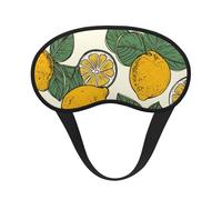 Lemon Fruit Pattern Sleep Mask for Side Sleeper, Blackout Eye Mask for Women Men, Zero Pressure Sleeping Masks Soft Breathable Eye Cover Comfortable Blindfold Eyeshade for Night Sleep