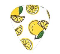 Lemon Fruit Pattern Stolmx Guitar Pick Set - Full Print Design, 3 Thicknesses Available