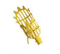 Lemon Fruit Picker - Lightweight Plastic Picking Head, Small & Large Sizes for Oranges, Apples, Pears - Efficient, Safe Tool for High-Altitude Harvesting in Gardens, Orchards (Yellow)