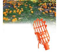 Lemon Fruit Picker - Lightweight Plastic Picking Head, Small & Large Sizes for Oranges, Apples, Pears - Efficient, Safe Tool for High-Altitude Harvesting in Gardens, Orchards (Orange)