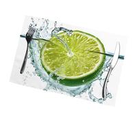 Lemon Fruit Placemats Set Of 6.Heat-Resistant Placemats Can Be Washed And Reused.Thick And Durable,Table Mat.30 X 45cm.