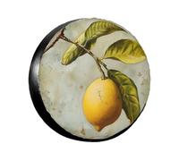 Lemon Fruit Print Tire Covers Spare For Trailers, Universal Wheel Suitable For Various Vehicles