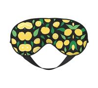 Lemon Fruit Sleep Eye Mask Smooth Soft Adjustable Shading Blindfold Eye Mask for Rest Travel