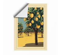 Lemon Grove Harvest Vintage Unframed Wall Art Print A4 (29.7×21cm), Wall Decor for Living Room, Bedroom, Office & Home, Art Gift