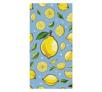 Lemon Hand Drawn Pattern Beach Towels Extra Large, Quick Dry Absorbent Multipurpose, Oversized Beach Towel, Sand Free Foldable Lightweight, Travel Towel, For Beach Pool Camping Travel Vacation, 63x31.
