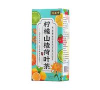Lemon Hawthorn Lotus Leaf Tea, 16 Flavors of Tea Health Non-fat Flow Tea, Lotus Leaf Tea, Hawthorn Tea, Flower Tea Bag, Chinese Lemon Tea, Chinese Health Tea,150g (1PC)