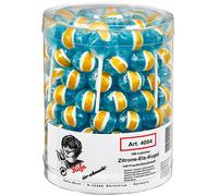 Lemon Ice Cream Ball Lollipop with Lemon Can 100 Pieces 1800g