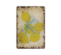 Lemon In Blue Net ,Interesting home wall art decoration, personalization idea, vintage metal tin, bedroom decoration, stylish and simple office, home coffee wall decoration, double-sided printi