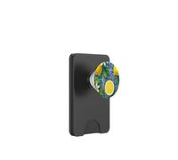 Lemon Italian Blue Tile Aesthetics Summer Fruits Cute Girly PopSockets PopWallet for MagSafe