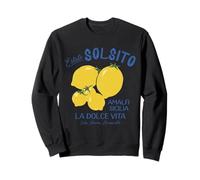 Lemon Italian Summer Retro Sicily Mediterranean Girl Vacay Sweatshirt