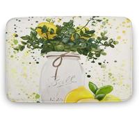 Lemon Jar Tin Sign Fresh Kitchen Decor Tropical Lemon Door Mat Inside Outside Non Slip Doormat for Entrance Way Outdoors Indoor Bath Floor Mats Gift for Women Men_18 x 30 Inches