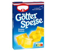 Lemon jelly dessert powder 2 x 12.6 g, German style wobbly jelly mix, imported by DFB