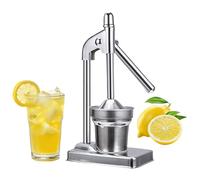 Lemon Juice Extractor - Stainless Steel Press, Citrus Squeezer, Grapefruit Lime Orange Tool, Manual Kitchen Utensils, High Performance Citrus Juicer, Ergonomic Handle for Apartment Restaurant
