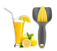 Lemon Juicer,Ergonomic Manual Mini Lemon Squeezer Juicer to Squeeze Oranges,Grapefruits,Lemons and Limes Ergonomic Handle and a Non Slip Base for Home Kitchen (Dark Grey) Kitchen Appliances