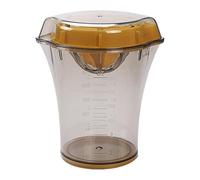 Lemon Juicer, Handheld Citrus Press Tool, Compact Portable Fruit Squeezer Cup, Integrated Measuring Scale Design, Kitchen Manual Juice Extractor Accessory, Orange Lemon 5.91x5.31 inches