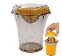 Lemon Juicer, Manual Lemon Squeezer, Portable Fruit Squeezer, Portable Pour Sprout Handheld Fruit Juicer With Scale, Kitchen Accessories, Hand Press Orange Squeezer For Lime Cooking, Adults