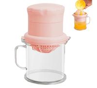 Lemon Juicer, Manual Lemon Squeezer with Cup and Strainer, Portable Fruit Press for Juices, Citrus Extracting, Easy-to-Use Lemon Press for Home Kitchen, Dining Room, and -the-Go Use