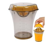 Lemon Juicer, Portable Handheld Fruit Juicer with Scale, Hand Press Orange Squeezer, Lemon Citrus Squeezer Kitchen Accessories for Adults
