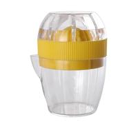 Lemon Juicer With Lid Plastic Manual Lemon Juicer Orange Cup Press Citrus Juicer With Spout Fruit Tool(Yellow)