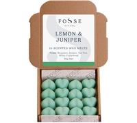 Lemon & Juniper Soy Wax Melts 16 Pack | Zesty Citrus & Aromatic Juniper | Natural, Vegan & Plastic Free | Up to 96 Hrs Scent | Pet Safe | Handmade in UK - Fosse Living