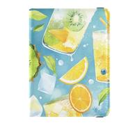 Lemon Kiwi Summer Drink Passport Cover Holder Wallet Case Wallet Combo Lightweight