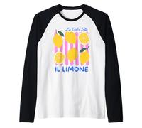 Lemon La Dolce Vita Il Limone Raglan Baseball Tee