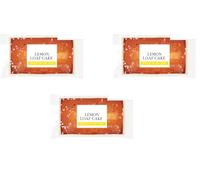 Lemon Loaf Cake Baked in the Tray Pack of 3,Conveniently baked and presented in its own tray, making it easy to serve and enjoy straight from the packaging.