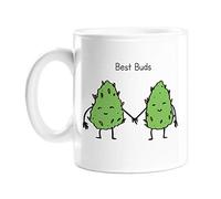 LEMON LOCO Best Buds Mug | Weed Mug, Cannabis Mug, Gifts for Best Friend, Funny Stoner Gift