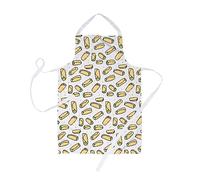 LEMON LOCO Burrito Print Apron | Burritos Pattern Apron, Mexican Food, Burrito Illustration, Breakfast Burrito, Veggie Burrito Canvas Apron